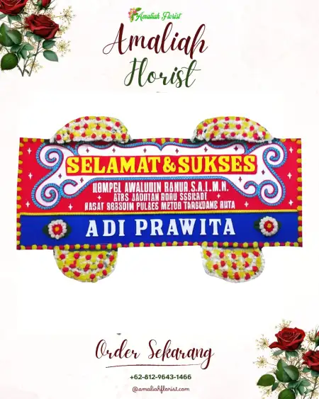 Papan Bunga Ucapan Selamat Ende